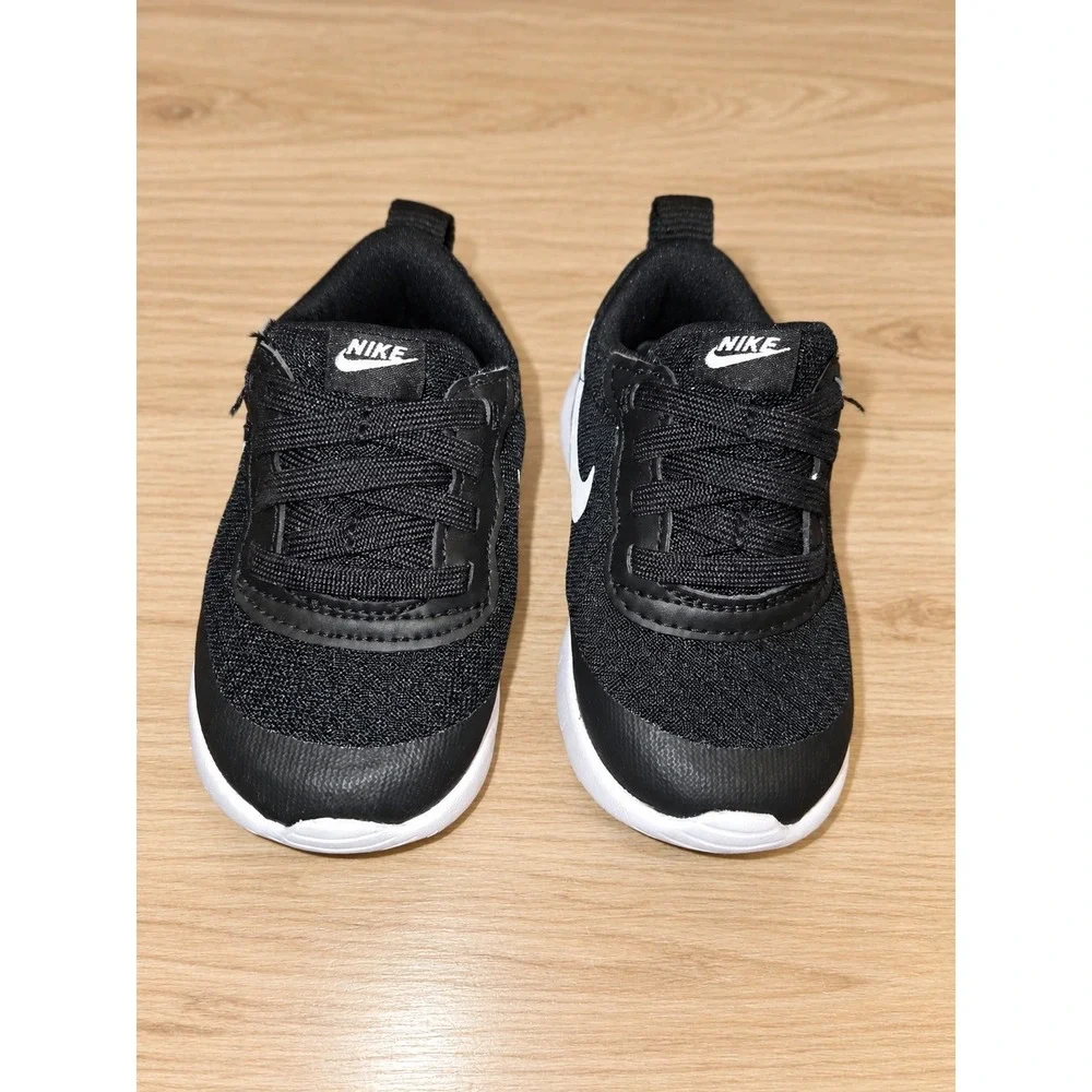 Nike Flex Advance Toddler Black White Sneakers Size 6C